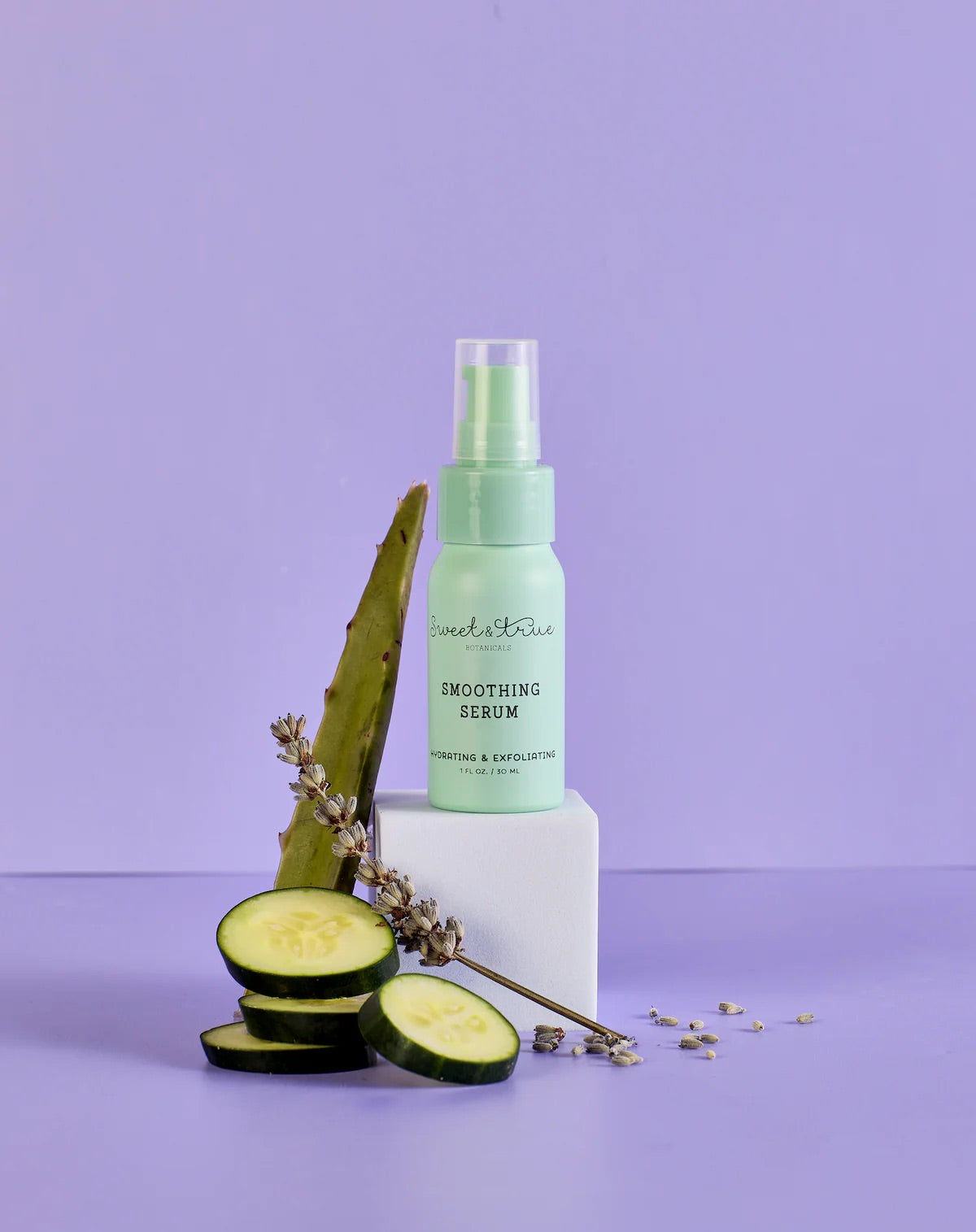 Sweet & True Botanicals Smoothing Serum Hydrating & Exfoliating