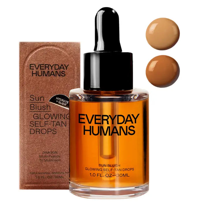 Everyday Humans Sun Blush Glowing Gradual Self-Tan Drops for Face & Body