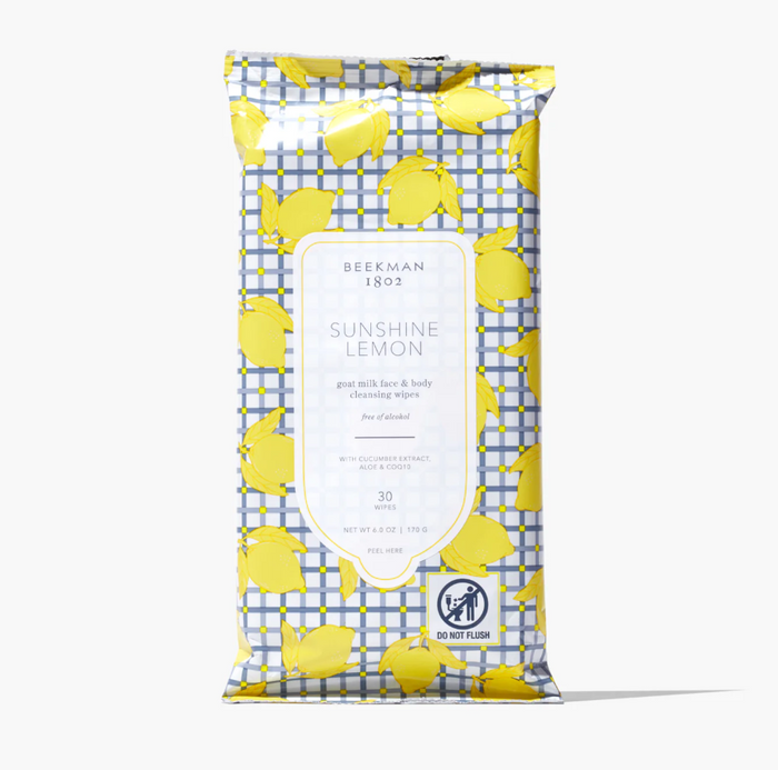 Beekman 1802 Sunshine Lemon Wipes
